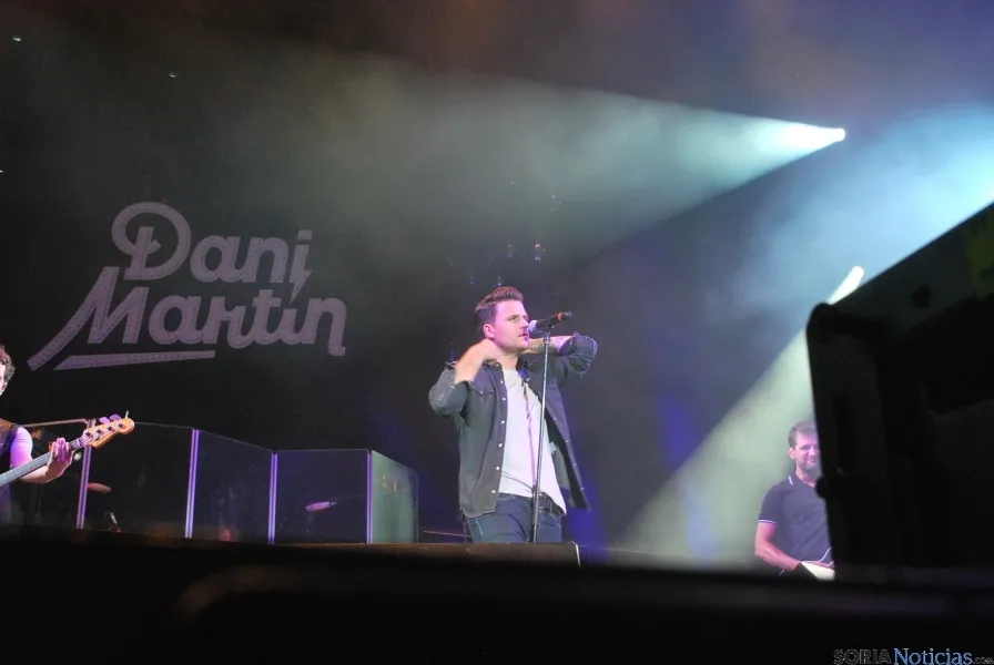 Dani Martín en Almazán. / SN