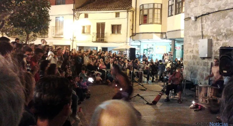 Imagen de la plaza de Santa María este martes. / SN