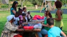 Taller de cometas por Palestina. / SN