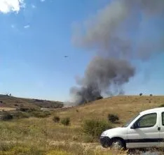La humareda se veía a larga distancia. / SN