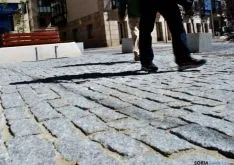 Aspecto del suelo de la plaza del Vergel. / SN