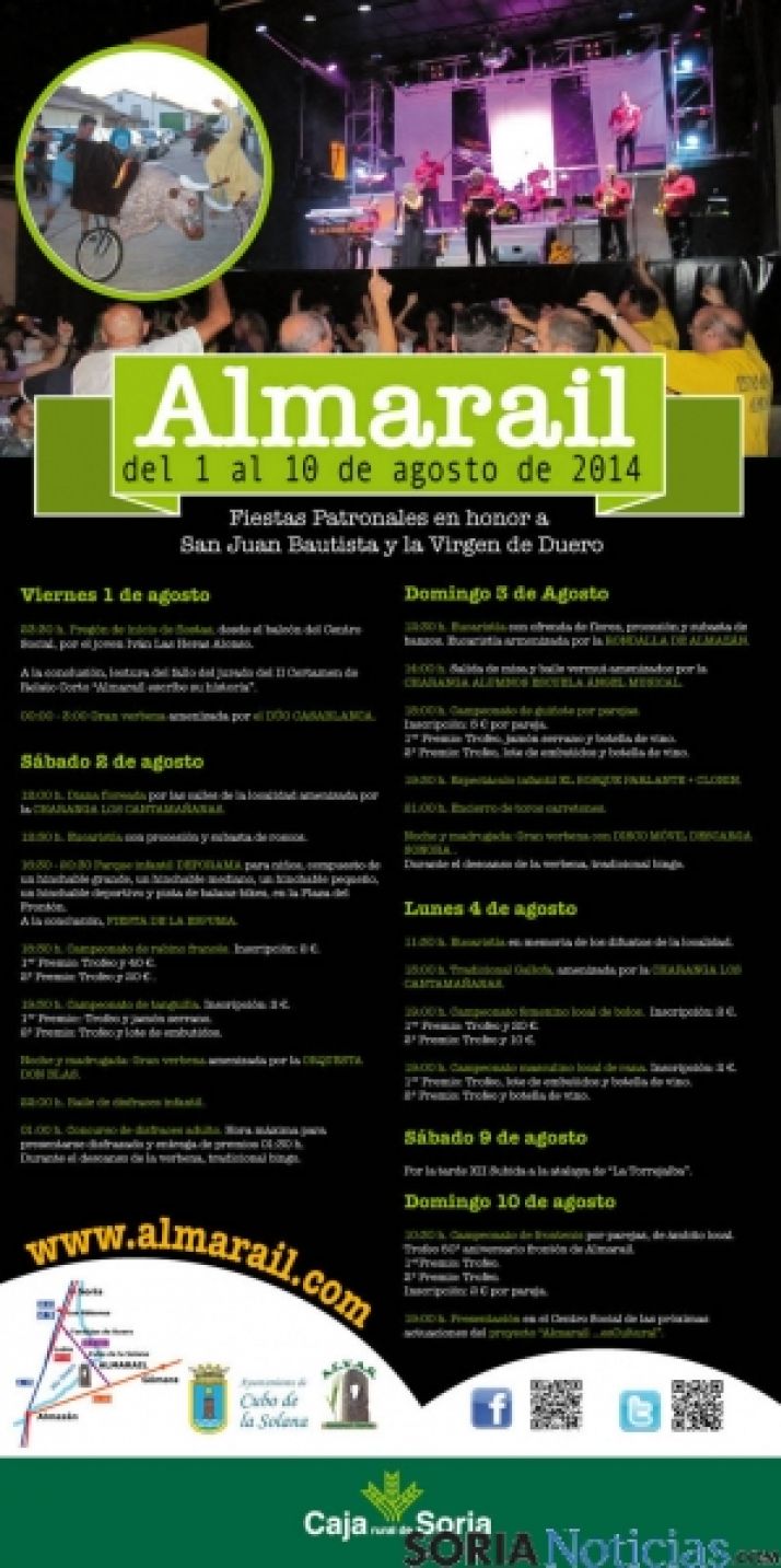Cartel de las fiestas de Almarail.