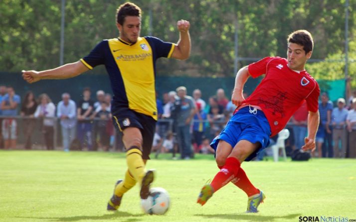 El agredeño Bonilla en el partido contra el Atlético de Madrid del año pasado. / SN
