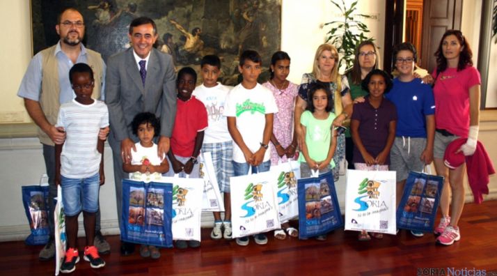 Los niños saharauis en el Palacio Provincial. / Dip