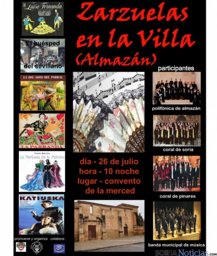 Cartel de la sesión de zarzuela.