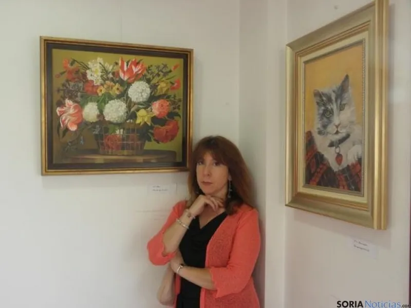 Foto 2 - Bego&ntilde;a Garc&iacute;a expone parte de su obra pict&oacute;rica en el Museo de San Leonardo