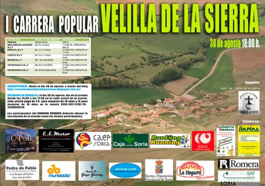 Carrera popular en Velilla de la Sierra