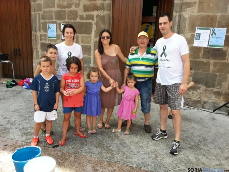 Instante del Ice Bucket Challenge en Ágreda