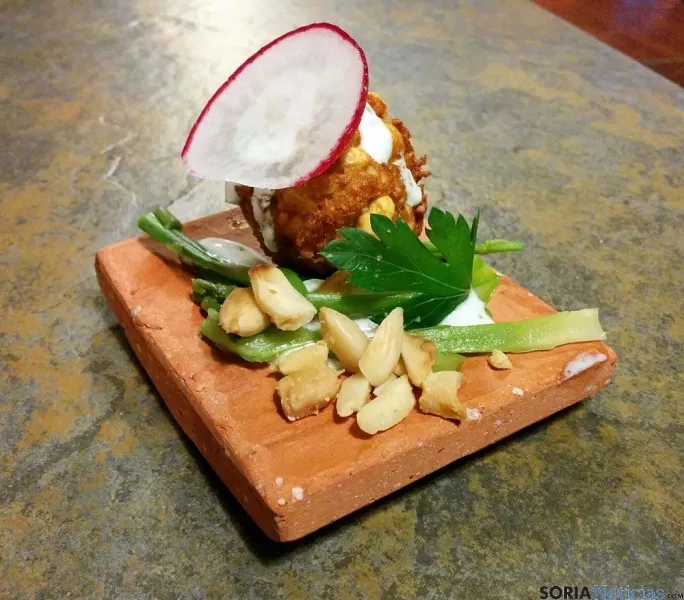 El sugerente pincho de Pedraza.