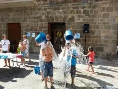 Instante del Ice Bucket Challenge en Ágreda