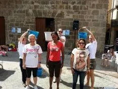 Instante del Ice Bucket Challenge en Ágreda