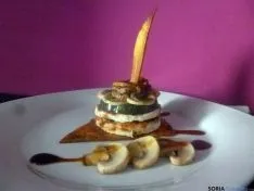 Impactante presentación del pincho de La Guardia.
