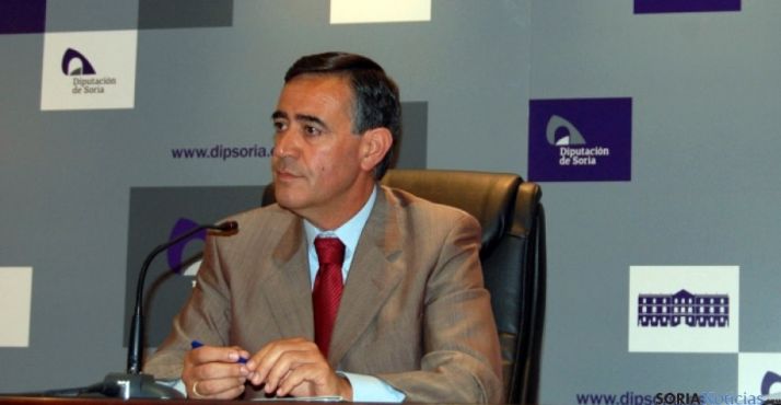 El presidente de la Diputación, Antonio Pardo, este martes. / Dip