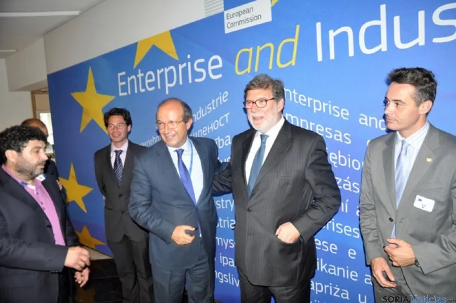 Santiago Aparicio con Daniel Calleja, en Bruselas