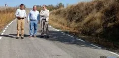 Antonio Pardo (izda,), Fidel Soria y Fernando Marín en la So-P-1214