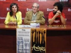 Inés Andrés, Jesús Bárez y Ernesto López
