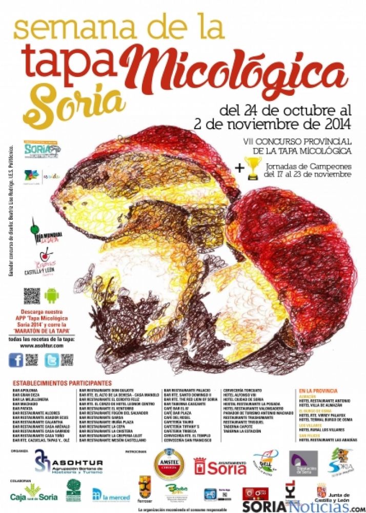 Cartel oficial de la edición de la Semana Micológica. 