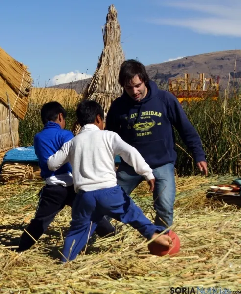 Antonio de Blas, en su estancia en Perú. 