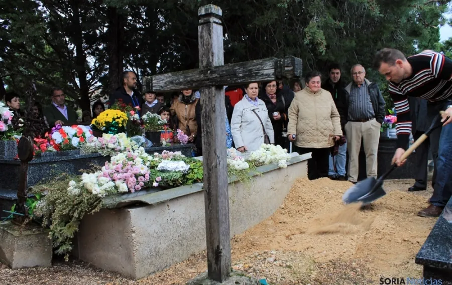 El cementerio de San Esteban este domingo. 