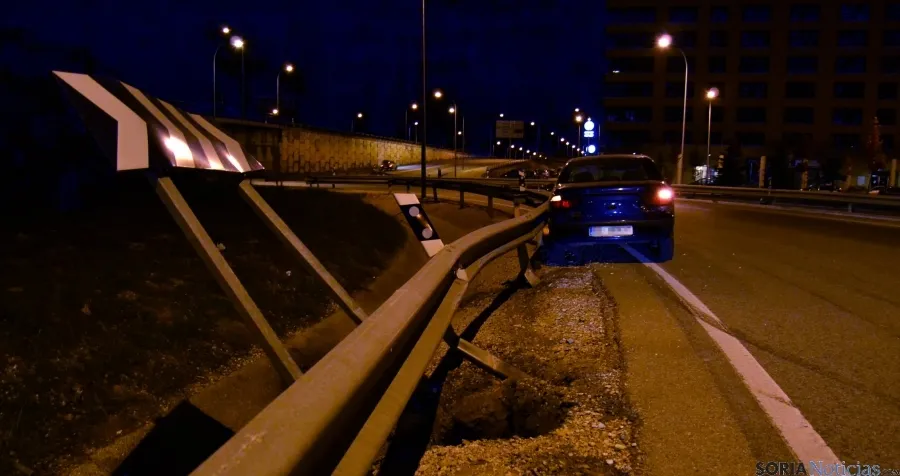 La señalización tras el accidente. / SN
