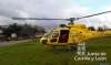 El helicóptero de salvamento en Sanabria. / Jta.