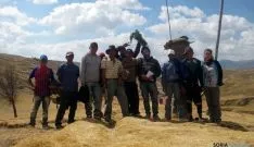 Antonio de Blas, en su estancia en Perú. 
