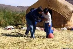 Antonio de Blas, en su estancia en Perú. 