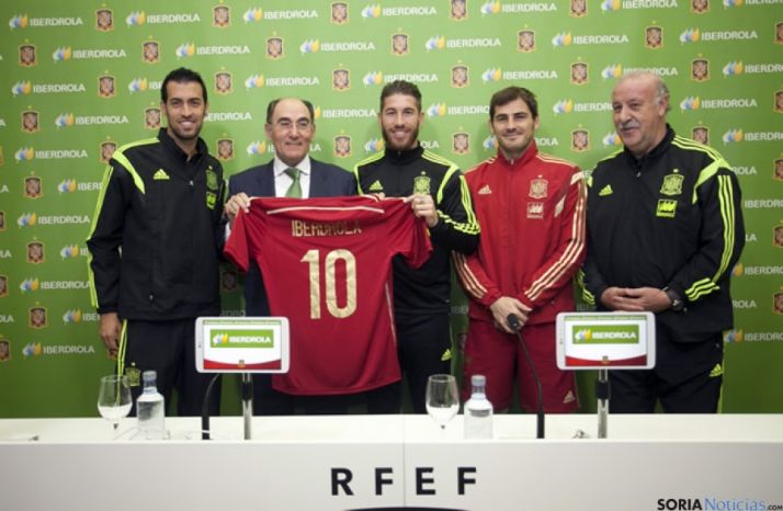Galán, Del Bosque, Busquets, Ramos y Casillas