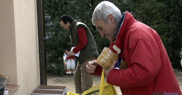 Volunarios del Banco de Alimentos de Soria. / SN m-Audiovisuales