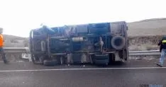 Estado del vehículo tras el accidente. / Ainalb Alomar 