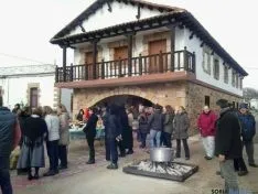 Jornada de la matanza junto al museo