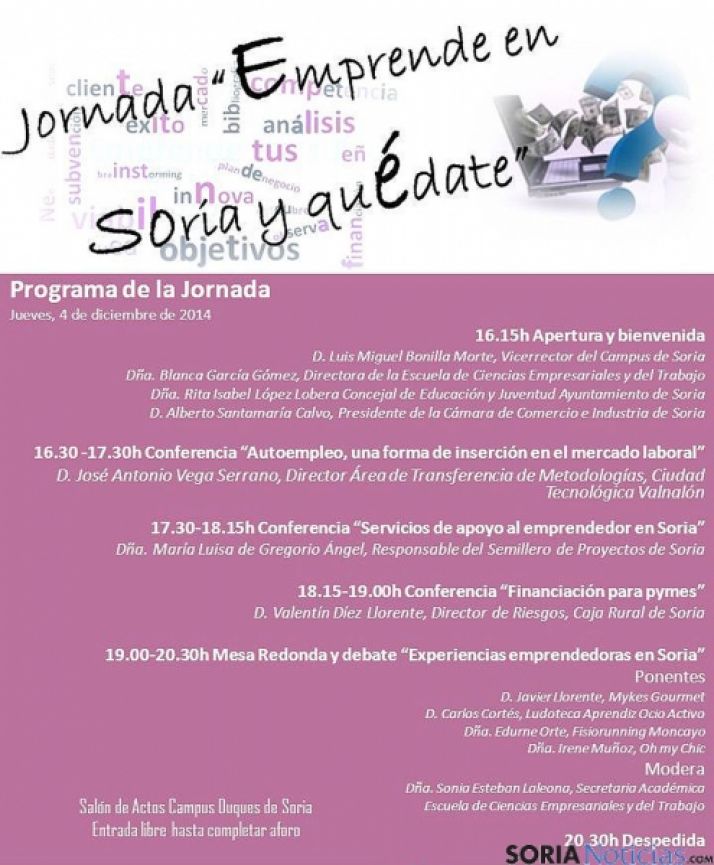 Cartel y programa de la jornada.