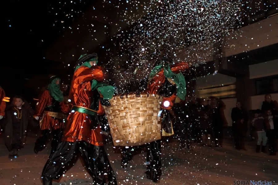 Una de las escenas de la cabalgata en Ólvega. / SN