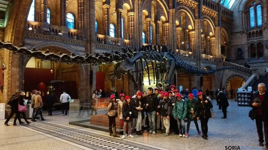 Los estudiantes, en la capital inglesa. 