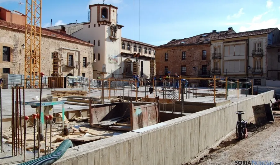 Las obras del nuevo mercado de abastos. / Ayto.