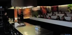 Distintas imágenes del la exhibición gastronómica del torrezno. 