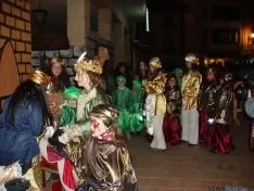 Los pequeños, felices esta noche en Almazán. 