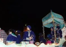 Los pequeños, felices esta noche en Almazán. 