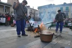 Una de las escenas del sacrificio del cerdo. / SN