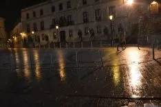 La nieve aparece en la capital. / SN