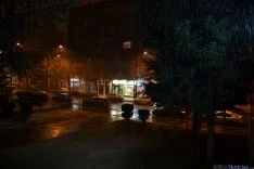 La nieve aparece en la capital. / SN