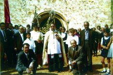 Imagen del sacerdote en El Cubo en 1970