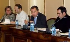 Bancada del grupo socialista en La Diputación