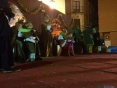 Los Reyes, en su visita a Arcos. / SN