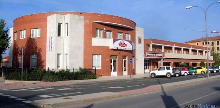 La estación de autobuses en el Burgo.