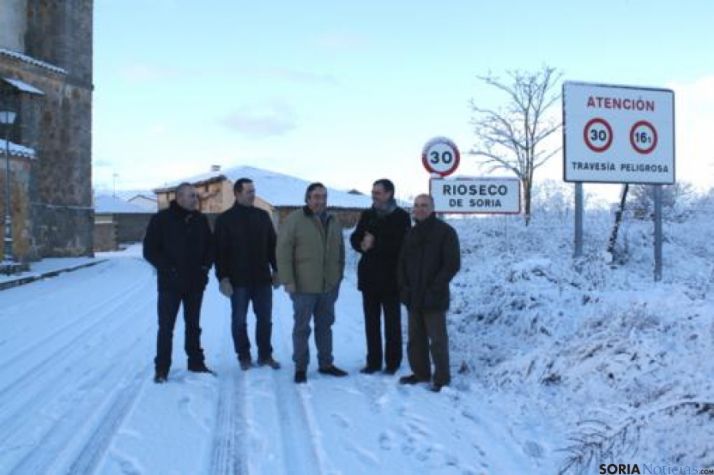 Visita de Pardo a Rioseco de Soria.