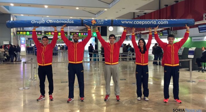 Los seleccionados de combinadas del CAEP. 