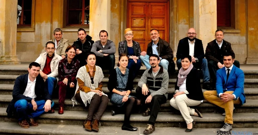 Reunión de los simpatizantes de Podemos en Soria. 