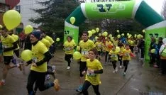 Salida de la carrera, en el parque de la Arboleda