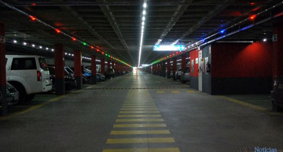 Imagen del aparcamiento subterráneo en el Espolón. / SN